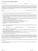 Tooth Extraction Informed Consent Printable pdf