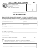 Form 08-4021 D - Request For Extension Locum Tenens Permit - Alaska