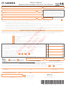 Form It-140nrs - Special Nonresident Income Tax Return - 2015 - Draft