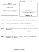 Form Mllp-9 - Certificate Of Amendment - Domestic Limited Liability Partnership