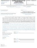 Form Cc 16:2.5 - Address Information For Guardianships/ Conservatorships