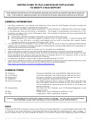 Form Jdf 1403 I - Instructions To File A Motion Or Stipulation To Modify Child Support