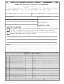 Form Pv-pp-1a - Kansas Personal Property Assessment Form With Instructions - 2004