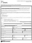 Form Othp-003 - Ontario Temporary Health Program Consent Form