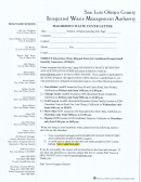 Cesqg Waste Inventory And Certification Form - San Luis Obispo County