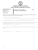 Certificate Of Cancellation (foreign Limited Partnership)