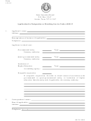 Form 133.35 - Application For Designation As Matching Service