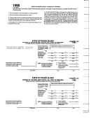 Form Ri-w3 - Reconciliation Of Personal Income Tax Withheld By Employers - 1998