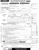 City Of Hamtramck Income Tax Individual Return - Non-resident - 2002
