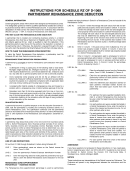 Form D-1065 - Schedule Rz - Instructions - Partnership Renaissance Zone Deduction