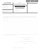 Form Llc-45.25 - Amended Application For Admission