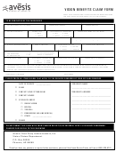 Fillable Vision Benefits Claim Form Printable pdf