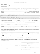 Form Fc25-10 - Affidavit Of Repossession - County Of Fremont