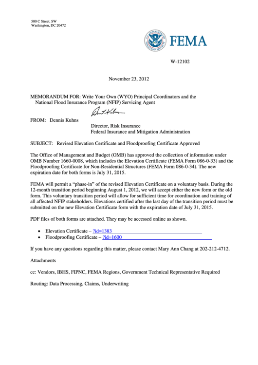 Fema Form 086-0-33 - Elevation Certificate - U.s. Department Of Homeland Security