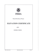 Fema Form 086-0-33 - Elevation Certificate - U.s. Department Of Homeland Security Printable pdf