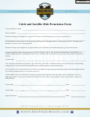 Cable And Satellite Dish Permission Form