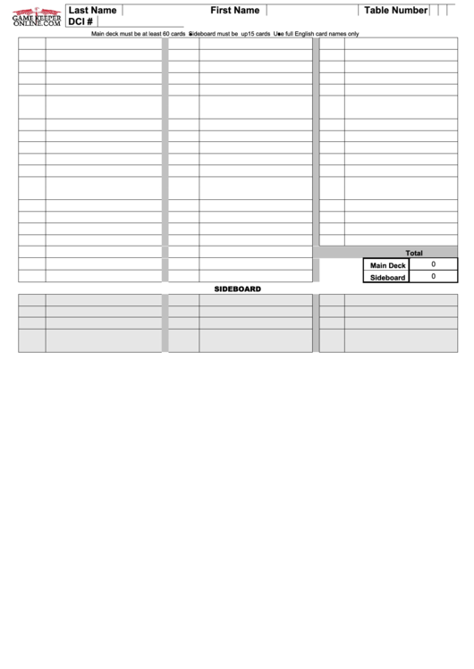 Fillable Game Schedule Template printable pdf download