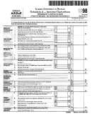 Form 40 Nr - Schedules A, B, D, & E - Schedule A - Itemized Deductions - 1998
