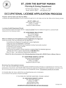Occupational License Application Forms - St. John The Baptist Parish
