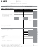 Form K-120as - Kansas Corporation Apportionment Schedule - 2015
