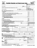 Form 541-b - Charitable Remainder And Pooked Income Trusts - 2001