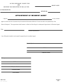 Form Rw1106 - Appointment Of Resident Agent