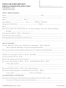 Chemical Dependency - Assessment/screening Form Printable pdf
