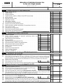 Fillable Form 8689 - Allocation Of Individual Income Tax To The U.s. Virgin Islands - 2016 Printable pdf