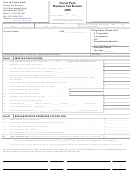 Business Tax Return Form - City Of Forest Park Income Tax Division - 2008