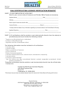 Cna Certification/license Verification Request - Florida Department Of Health
