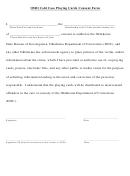 Osbi Cold Case Playing Cards Consent Form