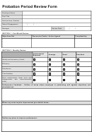 Probation Period Review Form