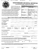 Form 228ip - Questionnaire And Initial Reporting - 2000