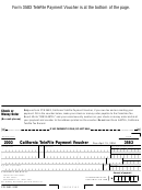 Form 3583 - California Telefile Payment Voucher - 2003