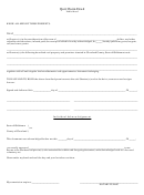 Quit Claim Deed Template