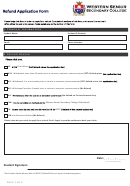 Refund Application Form
