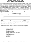 Illinois Statutory Short Form Power Of Attorney For Property Printable pdf