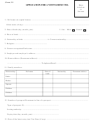 Form N1 - Application For A Vietnamese Visa