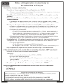 Form 735-226 Instructions - Application For Title And Registration Printable pdf