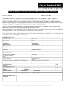 Application For Leave Of Absence From School - City Of Bradford