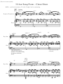 32-Bar Song Form - Cheat Sheet Printable pdf