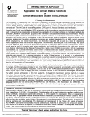 Faa Form 8500-08 - Application For Airman Medical Certificate Or Airman Medical And Student Pilot Certificate