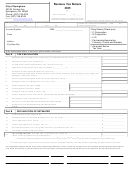 Business Tax Return Form - City Of Springboro - 2015