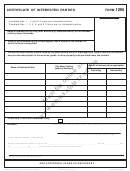 Form 1295 Draft - Certificate Of Interested Parties