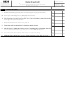 Fillable Form 8820 - Orphan Drug Credit - Internal Revenue Service Printable pdf