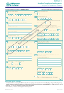 Form P45 Draft - Details Of Employee Leaving Work Printable pdf