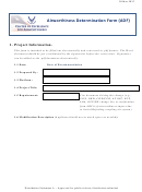 Airworthiness Determination Form (Adf) - Center Of Excellence For Airworthiness Printable pdf