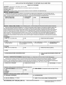Dd Form 2652 - Application For Department Of Defense Child Care Fees