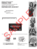 California Lifeline Renewal Form Sample Printable pdf