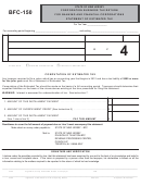 Fillable Form Bfc-150 - Corporation Business Tax Return For Banking And Financial Corporations - Statement Of Estimated Tax Printable pdf